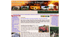 Desktop Screenshot of africansafariskenya.com